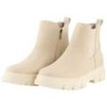 TOM TAILOR Damen Stiefeletten aus Kunstleder, beige, Uni, Gr. 36