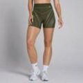 MP Damen Tempo Nahtlose Linear-Shorts – Dunkles Olivgrün - XS