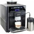 SIEMENS Kaffeevollautomat "EQ6 plus s400 TE654509DE, Doppeltassenfunktion, Keramikmahlwerk", schwarz (saphirschwarz metallic), B:28cm H:38,5cm T:46,5cm, Kaffeevollautomaten, viele Kaffeespezialitäten, automatische Dampfreinigung, saphirschwarz, Topseller