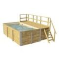 WEKA Gartenpool inkl. Sonnendeck - Braun