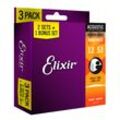 Elixir 16545 Nanoweb Acoustic Ph Bronze 12-53 - 3 Pack