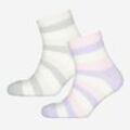 2er-Pack Mehrfarbige Socken Set mit Riemen Muster