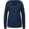 V-Pullover Anna Aura blau, 50