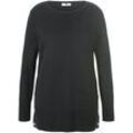 Rundhals-Pullover Anna Aura schwarz, 46