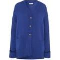 Long-Strickjacke include blau, 36