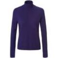 Rollkragen-Pullover aus 100% Premium-Kaschmir Peter Hahn Cashmere lila, 38