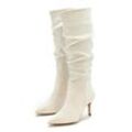 LASCANA Reißverschlussstiefel beige Gr. 36 für Damen