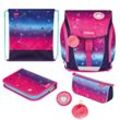 herlitz Schulranzen-Set FiloLight Plus Pink Stars 28,0 x 23,0 x 38,0 cm pink 16,0 l