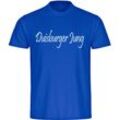 multifanshop Kinder T-Shirt - Duisburg - Duisburger Jung - Druck weiß - Kind