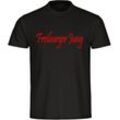 multifanshop Herren T-Shirt - Freiburg - Freiburger Jung - Druck rot - Männer