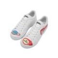 Sneaker DOGO "Damen Ace Sneakers Cat Planets Vegan Damen Sneaker / Female", Damen, Gr. 37, Normalschaft, weiß, Lederimitat, Schuhe, Vegan