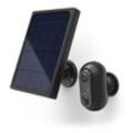 HAMA Smart Home Kamera "WLAN Kamera Outdoor (App, Solar, Nachtsicht, Bewegungsmelder, Live)", Überwachungskameras, schwarzB:5,7cm H:10cm T:6cm