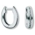 Paar Creolen ONE ELEMENT "Zirkonia Ohrringe aus 925 Silber" Gr. Damen, mit Zirkonia, Silber 925 (Sterlingsilber), silberfarben (silber) Damen Silber Schmuck