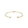 Armreif ELLI "Armreif Trend Kristalle 925 Silber", gold (gold, weiß), Armbänder, Damen, 17cm,mit Stein, Silber 925 (Sterlingsilber)