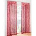 Gardine HEINE HOME Gr. 1, lila (beere), B:140cm H:145cm, Polyester, Viskose, Gardinen