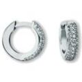 Paar Creolen ONE ELEMENT "Zirkonia Ohrringe aus 925 Silber" Gr. Damen, mit Zirkonia, Silber 925 (Sterlingsilber), silberfarben (silber) Damen Silber Schmuck