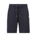 Sweatshorts GANT "REG SHIELD SWEAT SHORTS" Gr. M, N-Gr, blau (evening blau) Herren Hosen mit einer kleinen Logostickerei unter der Eingriffstasche