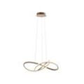 JUST LIGHT Pendelleuchte "MARIA", gold (messingfarben matt), Ø 57cm, Lampen, LED, dimmbar, Switchmo, Designlampe