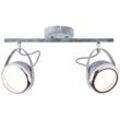 BRILLIANT Deckenstrahler "Rider", 2flg grau Beton, Lampen, grau (grau beton), Ø 11cm H: 22cm