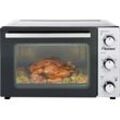 BESTRON Minibackofen "2-in-1 Gerät", mit Drehspieß, 1500 W, Edelstahl, Schwarz, Minibacköfen, schwarzB:40cm H:33,5cm T:51cm