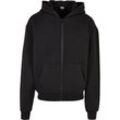 Sweatjacke URBAN CLASSICS "Urban Classics Herren Ultra Heavy Zip Hoody" Gr. L, schwarz Herren Sweatjacken