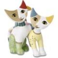 Sammelfigur GOEBEL "Figur Rosina Wachtmeister - "Amici per la pelle"" Dekofiguren Gr. B/H/T: 11cm x 12cm x 8cm, Katzen, bunt Katzen-Duo