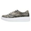 Plateausneaker DOGO "Damen Myra 36 Vegan Damen Sneaker / female" Gr. 38, Normalschaft, grau (beige-grau) Damen Schuhe Vegan