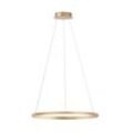 JUST LIGHT Pendelleuchte "RITUS", LED, dimmbar, Switchmo, Lampen, gold (messingfarben matt), Ø 5,9cm