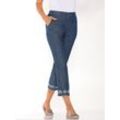 7/8-Jeans CLASSIC BASICS Gr. 40, Normalgrößen, blau (blue-stone-washed) Damen Jeans