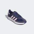 Sneaker ADIDAS SPORTSWEAR "RUN 72" Gr. 37, blau (dunkelblau, sandy pink, shadow navy), Leder, Textil, Schuhe