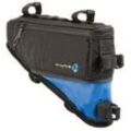 Fahrradtasche M-WAVE "Rough Ride Triangle schwarz/blau" Taschen Gr. B/H: 42cm x 25cm, schwarz