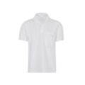 Poloshirt TRIGEMA "TRIGEMA Polohemd mit Brusttasche" Gr. L, weiß Herren Shirts