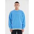 Sweatshirt SOS "Bovec" Gr. L, blau, Herren, 100% Baumwolle, unifarben, Sweatshirts, aus reiner Bio-Baumwolle