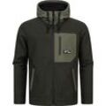 Fleecejacke RAGWEAR "Brodney" Gr. L (52), grün (olivgrün) Herren Jacken Stylische Übergangsjacke mit Brusttasche