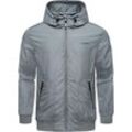 Outdoorjacke RAGWEAR "Stewie II" Gr. 4XL (60), grau Herren Jacken stylische Übergangsjacke mit großer Kapuze