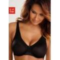 Minimizer-BH NUANCE, Damen, Gr. 100, Cup F, schwarz, Netz, Spitze, Obermaterial: 85% Polyamid, 15% Elasthan, klassisch, BHs, mit Spitzenborte