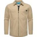 Outdoorjacke RAGWEAR "Liwty" Gr. L (52), beige (sand) Herren Jacken stylische Hemdjacke mit Brusttasche