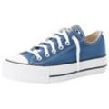 Sneaker CONVERSE "CHUCK TAYLOR ALL STAR LIFT PLATFORM" Gr. 36, blau (armor blue/white/black) Schuhe