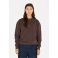 Sweatshirt SOS "Bovec" Gr. L, braun, Damen, 100% Baumwolle, unifarben, Sweatshirts, aus Bio-Baumwolle