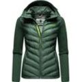 Outdoorjacke NAVAHOO "Nimm Mich Mit" Gr. L (40), grün, Damen, Obermaterial: 100% Polyester; Obermaterial Ärmel: 68% Viskose, 27% Polyamid, 5% Elasthan; Futter: 100% Polyester; Wattierung: 100% Polyester, Jacken, stylische Übergangsjacke mit Kapuze