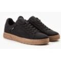 Sneaker LEVI'S "PIPER" Gr. 39, schwarz (schwarz-beige) Herren Schuhe Schnürer, Halbschuh, Freizeitschuh mit Label