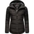 Steppjacke NAVAHOO "Renesmee" Gr. S (36), schwarz Damen Jacken warm gesteppte Winterjacke mit Kapuze