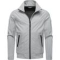 Outdoorjacke RAGWEAR "Collwie" Gr. 4XL (60), grau (hellgrau) Herren Jacken wasserdichte Übergangsjacke mit hohem Kragen