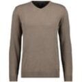 V-Ausschnitt-Pullover RAGMAN Gr. 52, braun (camel) Herren Pullover