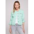 Jeansjacke SOCCX Gr. L, grün (minty leaf washed) Damen Jacken