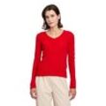 Strickpullover BETTY BARCLAY "Betty Barclay Kaschmir-Pullover mit V-Ausschnitt" Gr. 38, rot, Damen, Obermaterial: 100% Kaschmir., Pullover, Strick