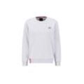 Sweater ALPHA INDUSTRIES "Alpha Industries Men - Sweatshirts Basic Small Logo" Gr. 4 XL, grau (pastel grau) Herren Sweatshirts