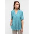 Longbluse ETERNA "LOOSE FIT" Gr. 36, blau (azurblau) Damen Blusen