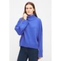 Strickpullover DERBE "Basic Strick", Damen, Gr. M, lila, Obermaterial: 100% Polyester, Basic, relaxed fit, Langarm, Pullover, Schlicht, oversized, Nachhaltig