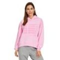 Sweatshirt BETTY BARCLAY "Betty Barclay Sweatpullover mit Kapuze" Gr. M, pink (pink, pink), Damen, Steppware, Obermaterial: 100% Baumwolle., Sweatshirts, Druck